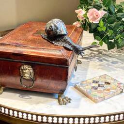 Lady Catherine There's A Snail On The Table, Wickham Shouted It's Bronze Snail Sculpture Very French Unlike Your Last Heiress, She Replied - thumbnail 2