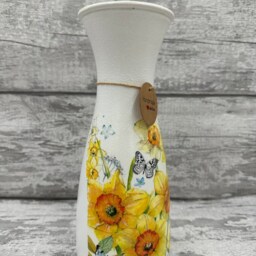Daffodil Vase, Flower Vase , Easter - Decoupage Gift, Flowers, Mother's Day Gifts - thumbnail 3