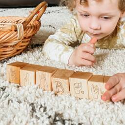 Sign Language Blocks - Asl Learning Toy Blocks For Preschool & Toddlers American - thumbnail 3
