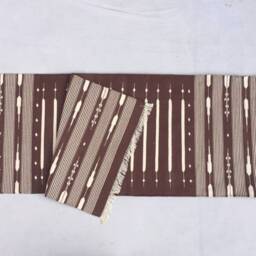 Multiple Sizes Brown Stripes Rug Runner - Hand Woven Runner - thumbnail 3