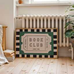 Book Club Ticket Stub Gicl??e Print Literary Wall Art - thumbnail 2
