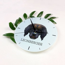 A Clock With A Leoneberger Dog. New Collection The Geometric Dog - thumbnail 2