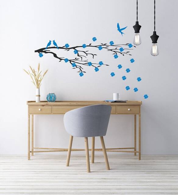 Tree Branch Vinyl Wall Decal Decor For Home, Office, Bathroom Decal, Over The Bed Decor, Decals Glass Door Window Storefront Business - image 1