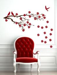 Tree Branch Vinyl Wall Decal Decor For Home, Office, Bathroom Decal, Over The Bed Decor, Decals Glass Door Window Storefront Business - thumbnail 2