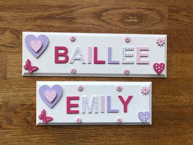 Personalised Children's Bedroom Door Plaque, Sign, Wall Toy Box. Wooden Name Plaque. Sign, Nursery Room Decor. Ideal Gift - image 1