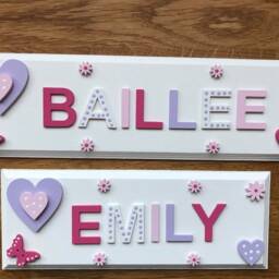 Personalised Children's Bedroom Door Plaque, Sign, Wall Toy Box. Wooden Name Plaque. Sign, Nursery Room Decor. Ideal Gift - thumbnail 2