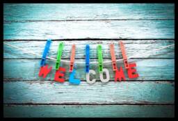 "Doormat, Assigner With The Motif ""Welcome" - thumbnail 1