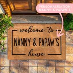 Grandparents Nickname Doormat - Custom Rug Grandparent Gifts Welcome Personalized Door Mat Home Decor - thumbnail 3
