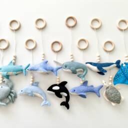Ocean Baby Play Gym Toys Set, Hanging Toy, Activity Center Sea Montessori Toys, Shower Gift - thumbnail 2