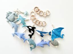 Ocean Baby Play Gym Toys Set, Hanging Toy, Activity Center Sea Montessori Toys, Shower Gift - thumbnail 1