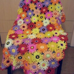 Flowers Crochet Blanket Baby Crib Afghan - thumbnail 2