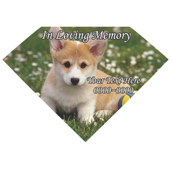 Puppy Dog in Loving Memory Full Color Diamond 013 Custom Vinyl Wall Decal Or Car Sticker - Ilmfullcolordiamond013Et