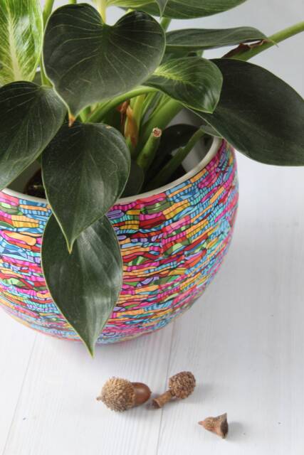 Bright & Vibrant Round Indoor Planter - image 1