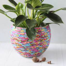 Bright & Vibrant Round Indoor Planter - thumbnail 3