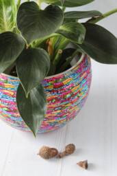 Bright & Vibrant Round Indoor Planter