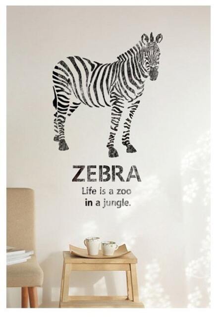 Large Wall Stencils Zebra Reusable Airbrush Stencils Better Than Decals - For Diy Decor Rooms Furniture - image 1