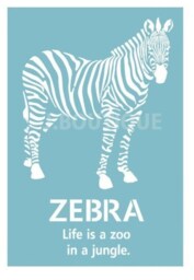 Large Wall Stencils Zebra Reusable Airbrush Stencils Better Than Decals - For Diy Decor Rooms Furniture - thumbnail 2