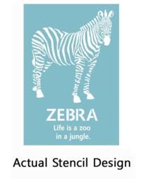 Large Wall Stencils Zebra Reusable Airbrush Stencils Better Than Decals - For Diy Decor Rooms Furniture - thumbnail 3