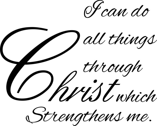 I Can Do All Things Through Christ Printable Wall Art