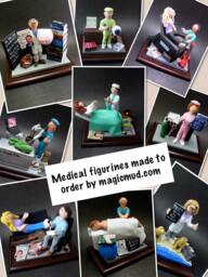 "Esthetician Figurine Custom Made, Personalized ""Facial" - thumbnail 1