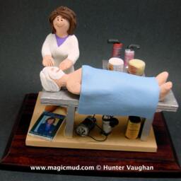 "Esthetician Figurine Custom Made, Personalized ""Facial" - thumbnail 2