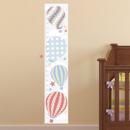 Hot Air Balloon Fabric Wall Decals Nursery Decor Stickers - thumbnail 2