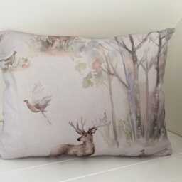 "Voyage Maison Deer Cushion, Woodland Stag, Handmade 22"" By 17" - thumbnail 3