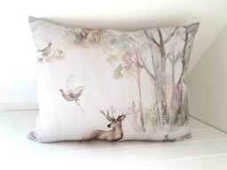 "Voyage Maison Deer Cushion, Woodland Stag, Handmade 22"" By 17" - thumbnail 1