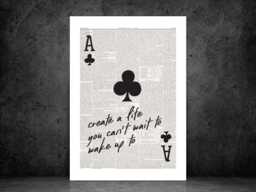 Create A Life Newspaper Poster - Funny Print Room Wall Art Quote For All The Family- A5 A4 A3 Framed Or Unframed - thumbnail 1