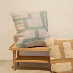 Geometric Kilim Throw Pillow Set Boho Flatwoven Pillowcases Covers Lumbar 12x24 16x16 18x18 20x20 Couch Bed Modern Wool Abstract Art - thumbnail 2