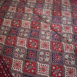 10x13 High Quality Large Afghan Rug, Geometric Design Oriental Turkmen Rug, Organic Dyes Wool Handmade Area Red Living Room Carpet - thumbnail 3