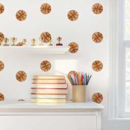 Basketball Peel-And-stick Removable Fabric Wall Decals