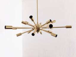 Sputnik Ceiling Light - 18 Arm Starburst Modern Mid Century Dining Room Living Entryway Kitchen Lighting Ul Listed - thumbnail 1