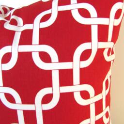 Sale Red Pillows Red Throw Pillows Pillow Cover Nautical Yacht Club Beach Covers 16 18 20 .all Sizes Clearance - thumbnail 2