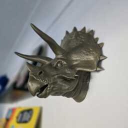 Triceratops Wall Art - Dinosaur Mount- 3D Printed - thumbnail 3