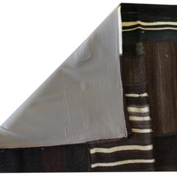 Brown Patchwork Kilim Rug, Bohemian Home Decor - 6.6x4.7 Ft - thumbnail 3