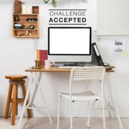 Challenge Accepted Quote - Vinyl Wall Decal, Motivational Decor - thumbnail 2
