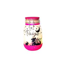 Handmade Personalised Fairy & Bunny Light Jar - Enchanting Nightlight - thumbnail 2