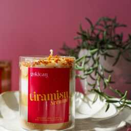Tiramisu Scented Coconut Wax Candle, Coffee Cream Vanilla Home Fragrance - thumbnail 4