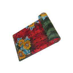 Ethnic Twin Sari Patchwork Kantha Quilt Vintage Reversible Handmade Throw - thumbnail 2