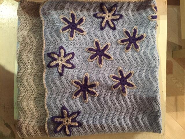 Handmade Blanket, Baby Handcrafted Newborn Pure Wool - image 1