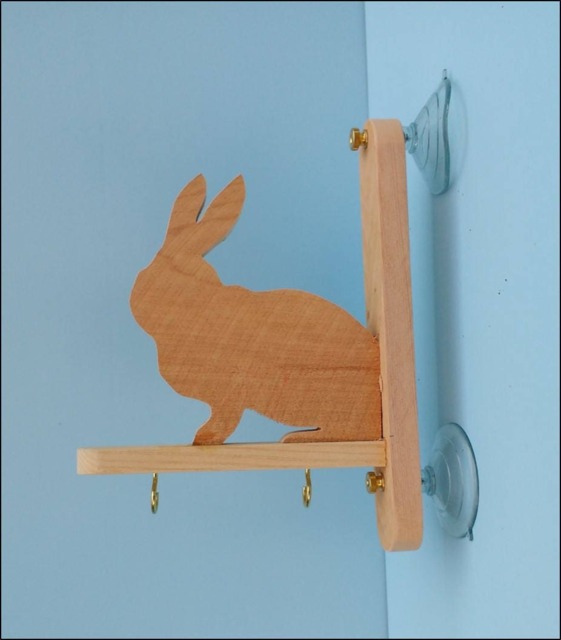 Rabbit Window Bird Feeder, Sf7, Bird Feeder, Rabbit, Suet Feeder, Window Feeder, Bird, Birds, Bird Watcher, Suet, Bird Food, Seed Holder, Nature Gift - image 1