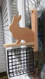 Rabbit Window Bird Feeder, Sf7, Bird Feeder, Rabbit, Suet Feeder, Window Feeder, Bird, Birds, Bird Watcher, Suet, Bird Food, Seed Holder, Nature Gift - thumbnail 2