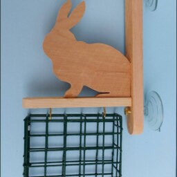 Rabbit Window Bird Feeder, Sf7, Bird Feeder, Rabbit, Suet Feeder, Window Feeder, Bird, Birds, Bird Watcher, Suet, Bird Food, Seed Holder, Nature Gift - thumbnail 3