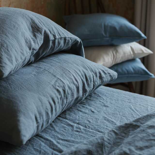Organic Pure Linen Pillowcase With Envelope Closure in Custom Sizes & Various Colors, Handmade Bed Linen, European Flax Pillow Cover - image 1