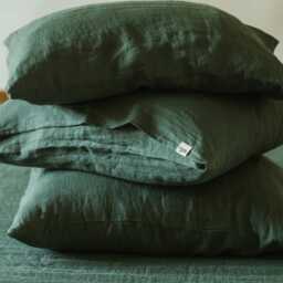 Organic Pure Linen Pillowcase With Envelope Closure in Custom Sizes & Various Colors, Handmade Bed Linen, European Flax Pillow Cover - thumbnail 2