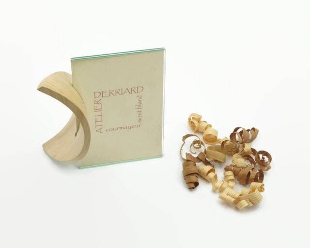 Modern Table Photo Frame in Solid Wood & Glass - image 1