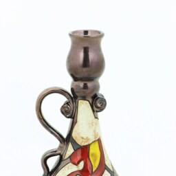Pottery Candle Holder, Wheel Thrown Candlestick, Home Decor, Unique Handmade Art Pottery Gift, Wedding Centerpiece - thumbnail 3