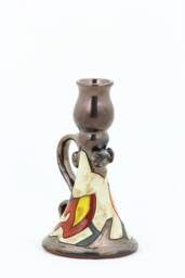 Pottery Candle Holder, Wheel Thrown Candlestick, Home Decor, Unique Handmade Art Pottery Gift, Wedding Centerpiece - thumbnail 1