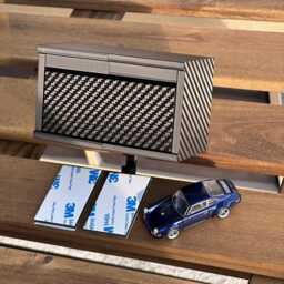 Garage Key Holder For Hot Wheels - Carbon Fibre Look Wall-Mounted Car Hook 3D Printed Gift Him, Dad, Guy Decor, Man Gifts - thumbnail 3